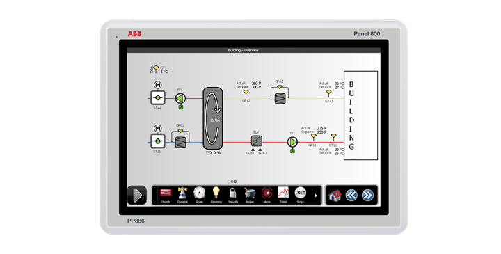ABB Panel 800 PP886 Touchscreen HMI Kontek Marine