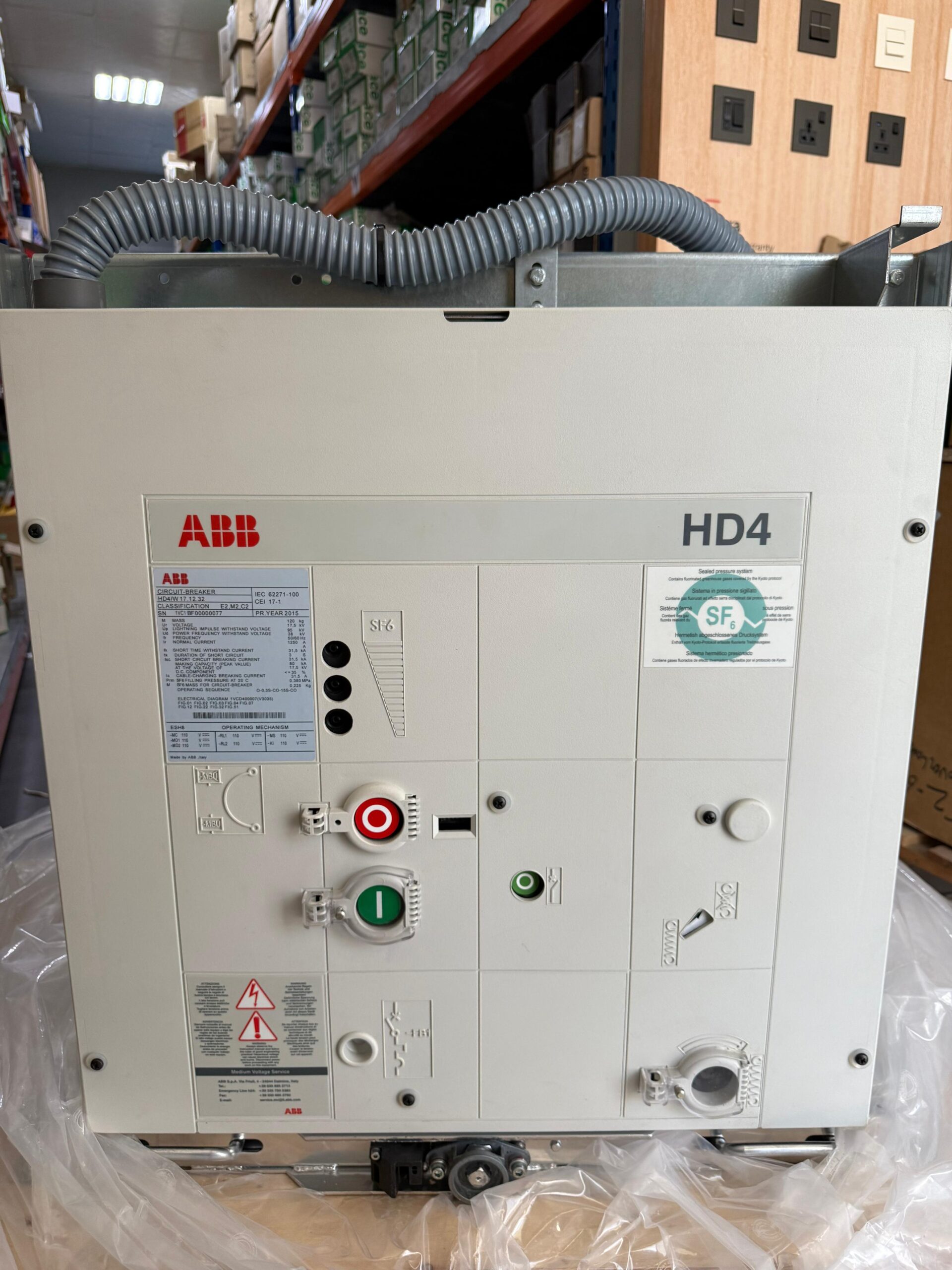  ABB HD4/W Vacuum Circuit Breaker – Medium Voltage Kontek Marine